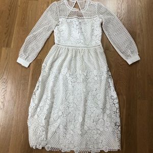 Like new BHLDN Edina White Lace Dress Wedding